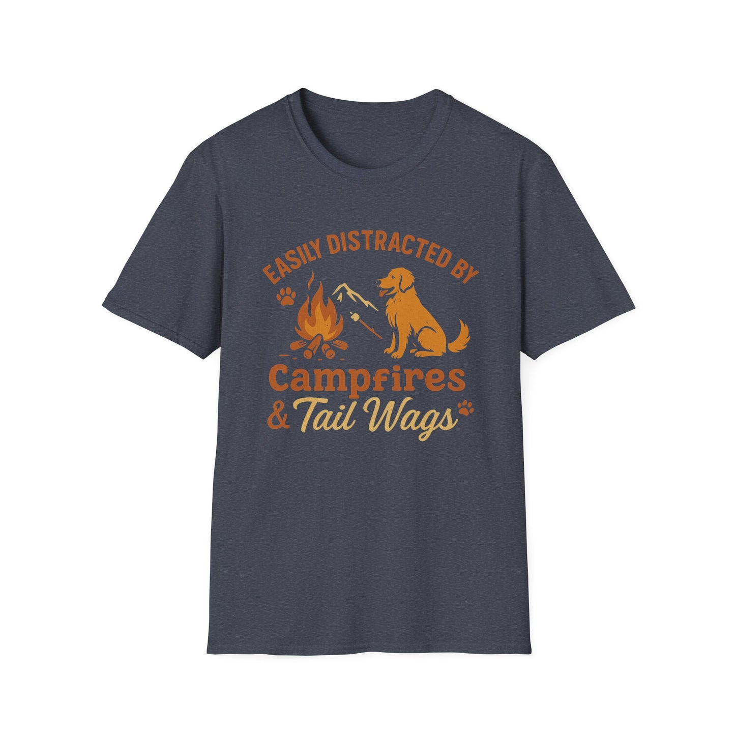 Easily Distracted By Campfires & Tail Wags T-Shirt