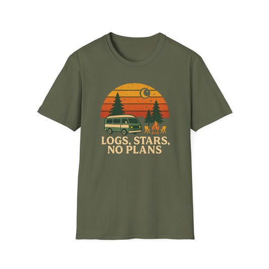 Logs, Stars, No Plans T-Shirt