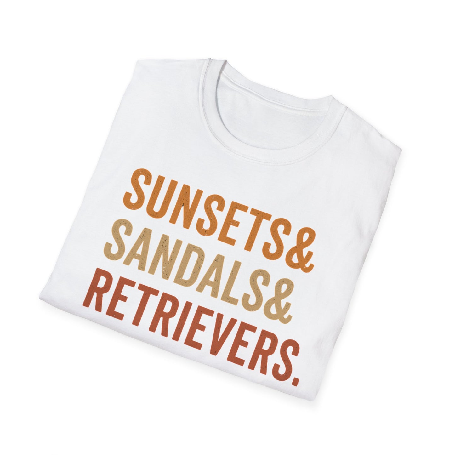 Sunsets & Sandals & Retrievers T-Shirt