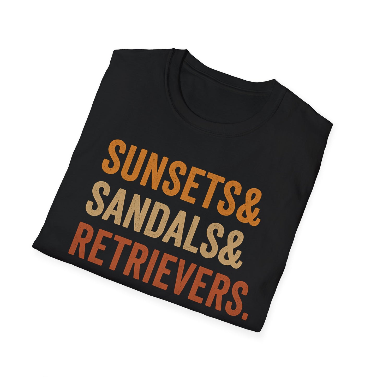 Sunsets & Sandals & Retrievers T-Shirt