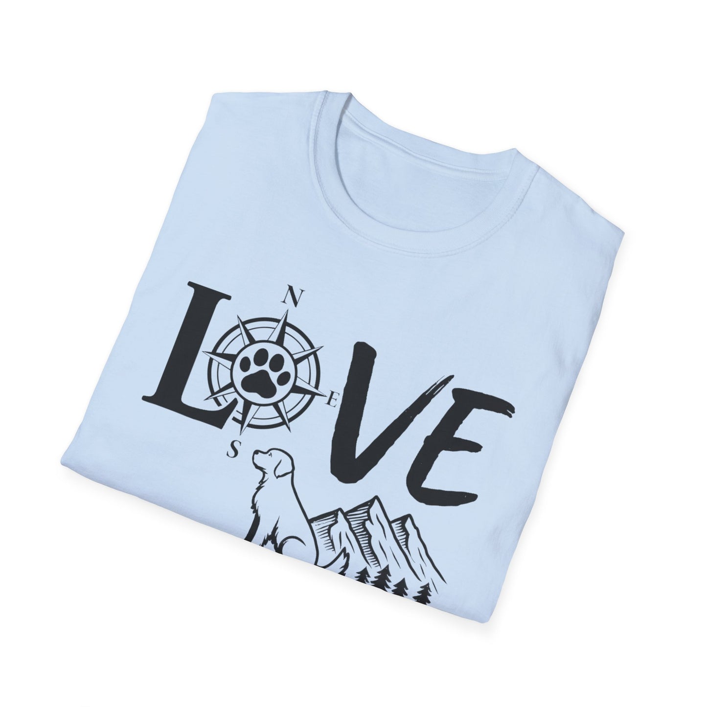 LOVE - Compass Dog T-Shirt