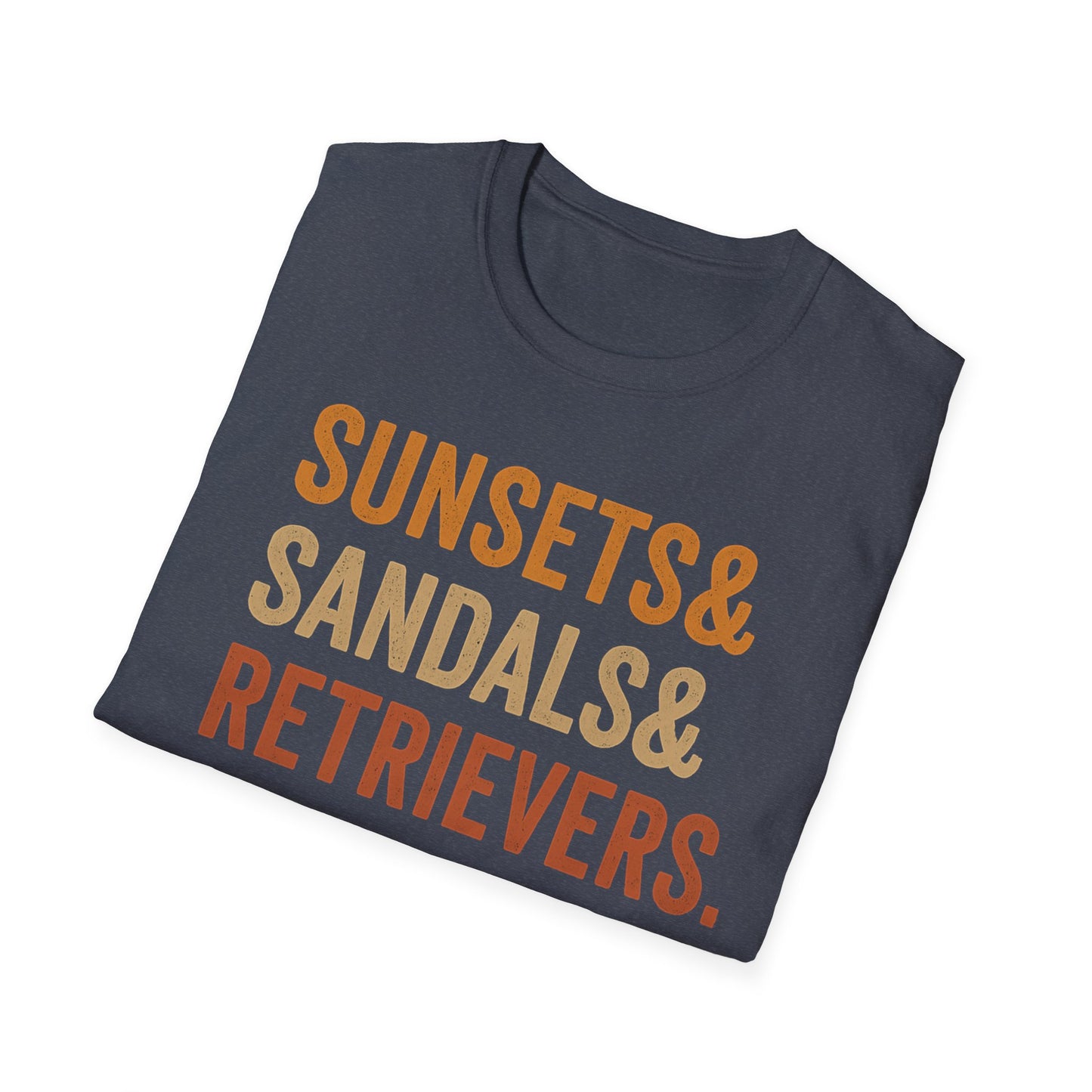 Sunsets & Sandals & Retrievers T-Shirt