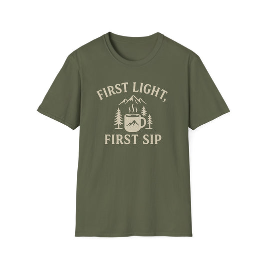 First Light, First Sip T-Shirt
