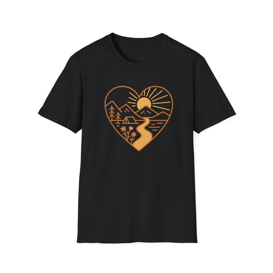 Nature-Inspired Heart T-Shirt