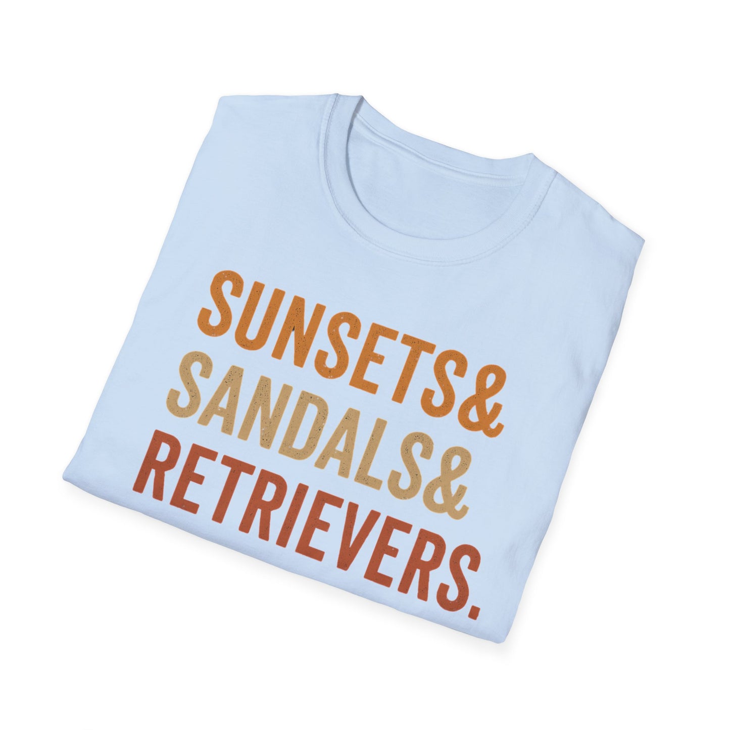 Sunsets & Sandals & Retrievers T-Shirt