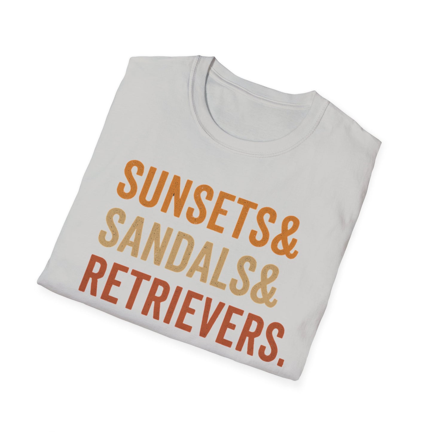 Sunsets & Sandals & Retrievers T-Shirt