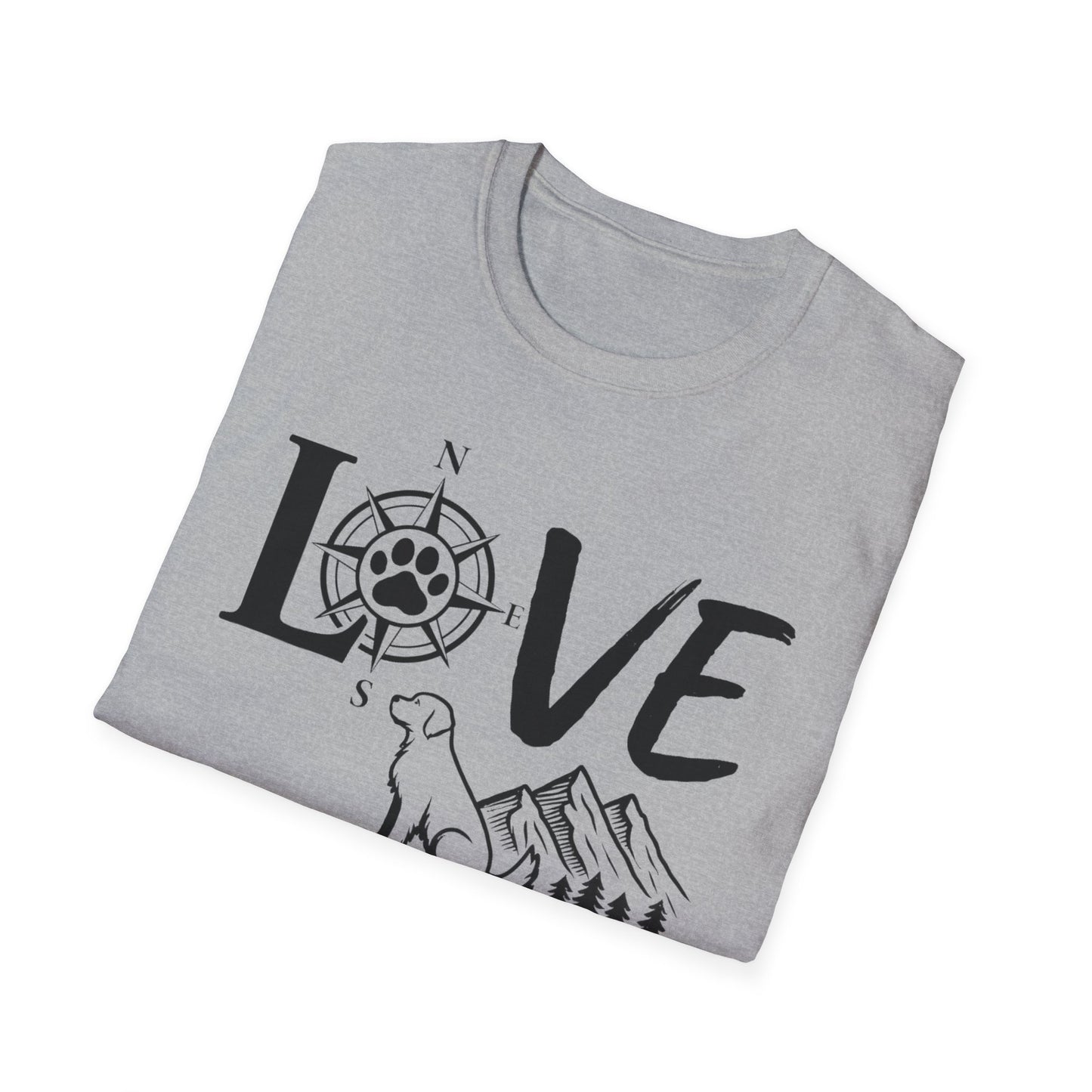 LOVE - Compass Dog T-Shirt