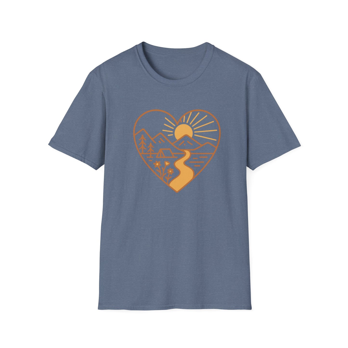 Nature-Inspired Heart T-Shirt