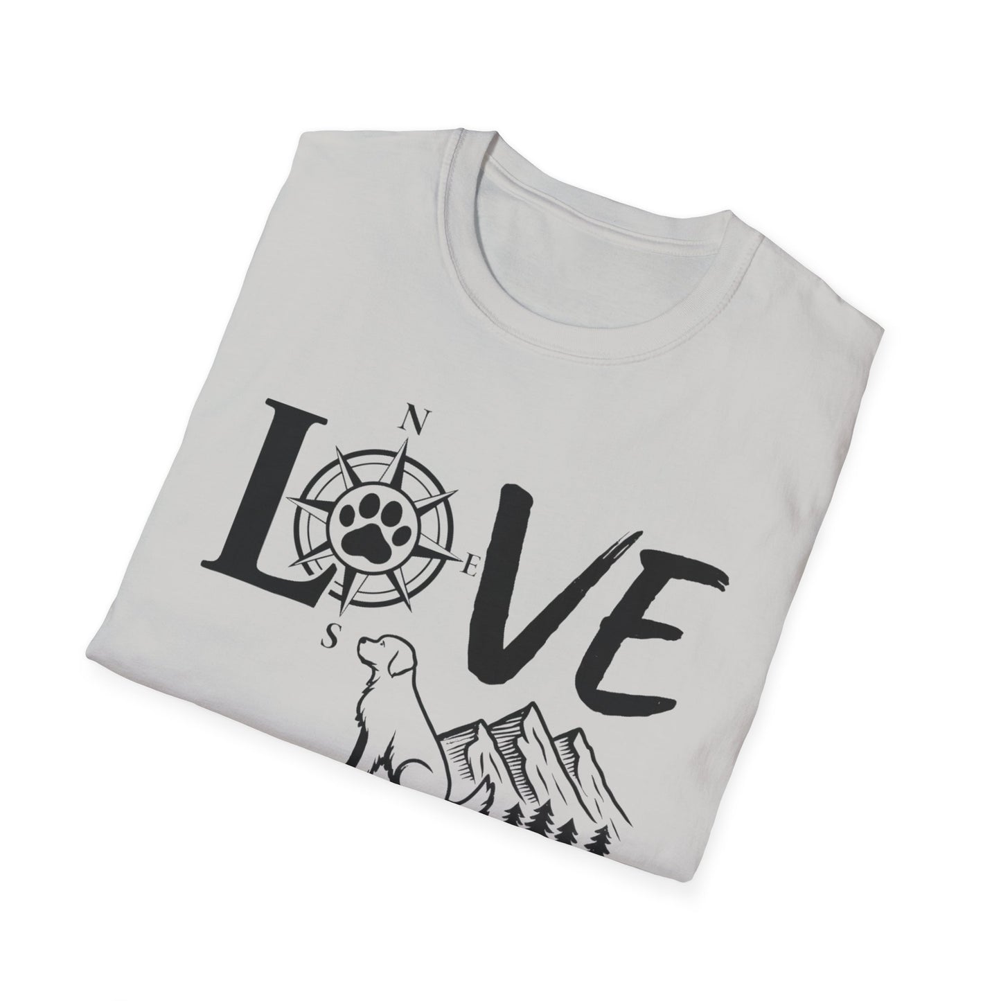 LOVE - Compass Dog T-Shirt