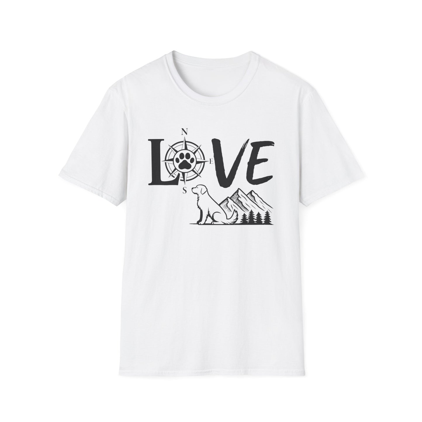 LOVE - Compass Dog T-Shirt