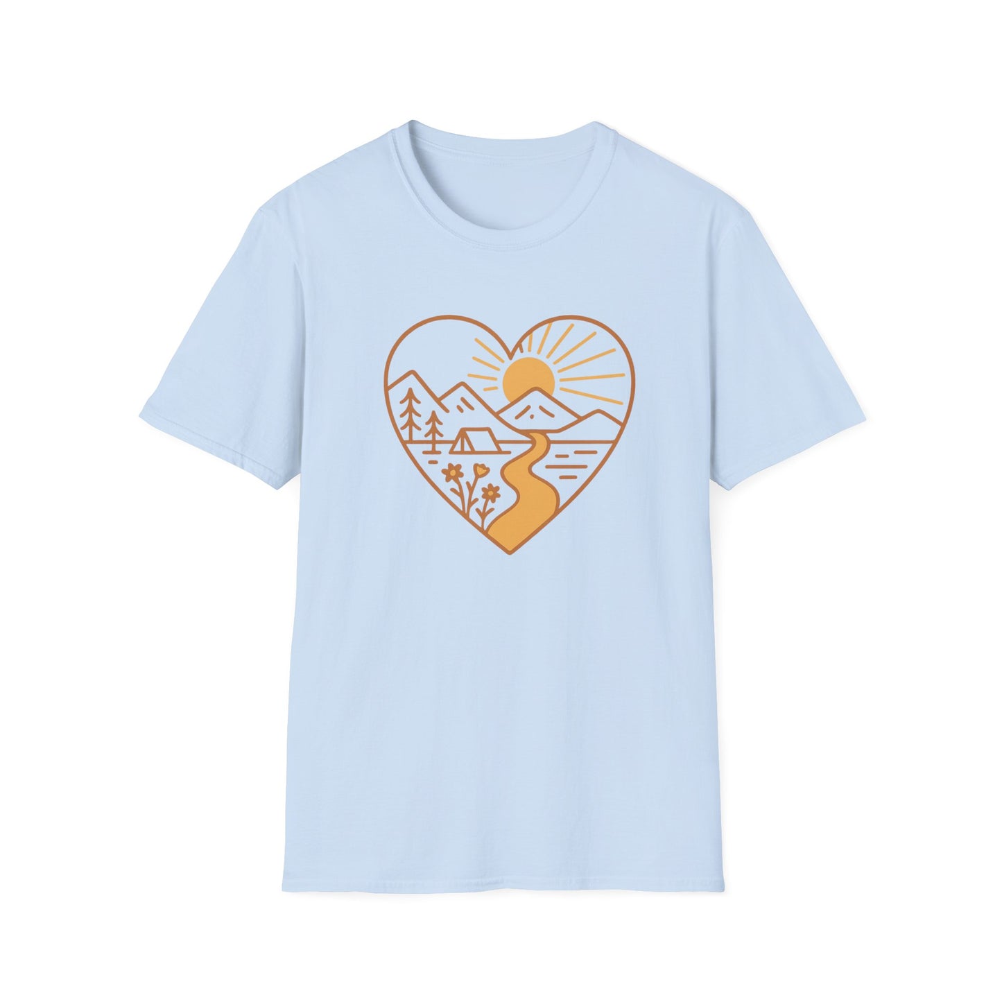 Nature-Inspired Heart T-Shirt