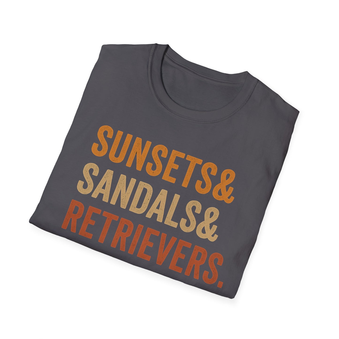 Sunsets & Sandals & Retrievers T-Shirt