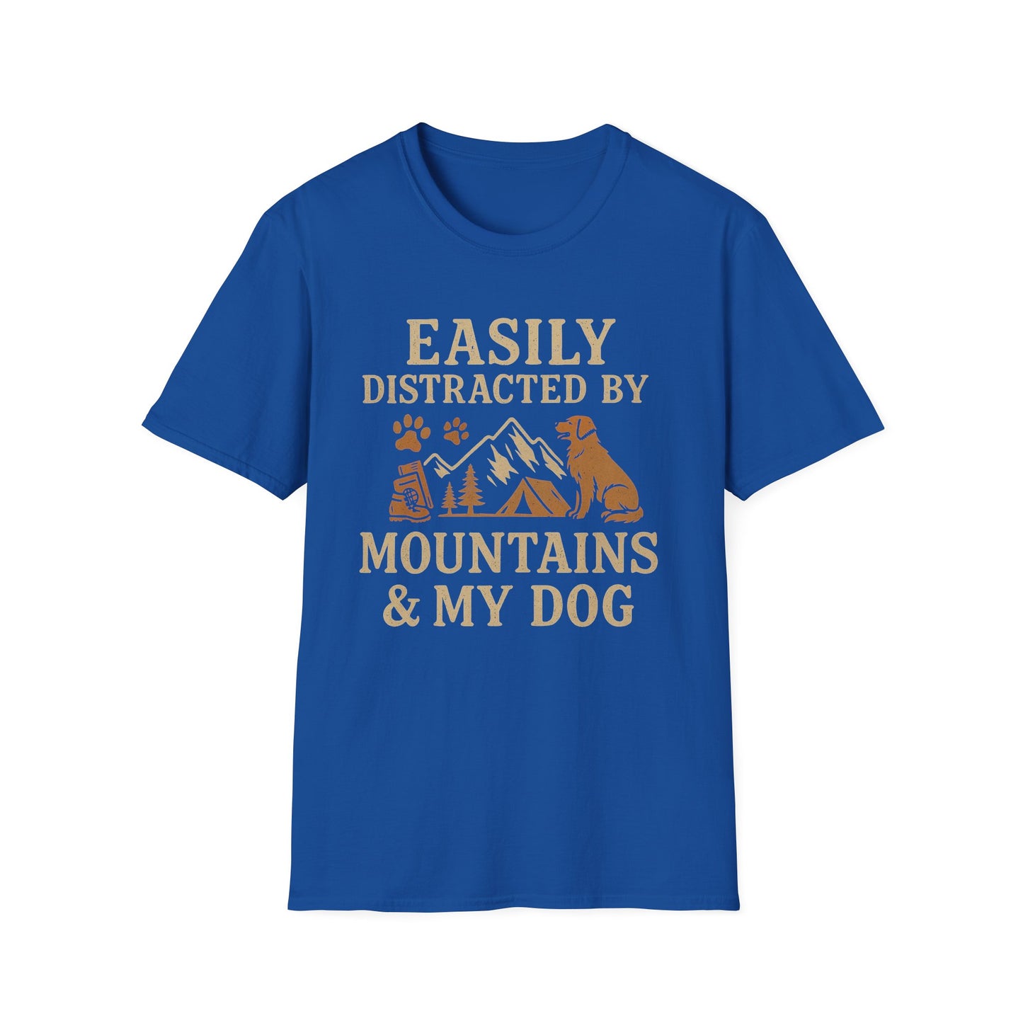 Easily Distracted By Mountains And My Dog T-Shirt