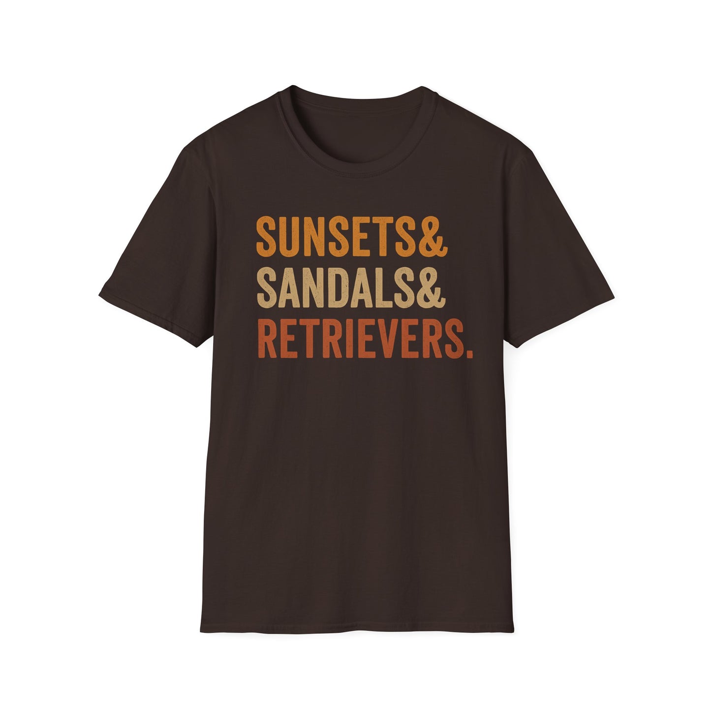 Sunsets & Sandals & Retrievers T-Shirt