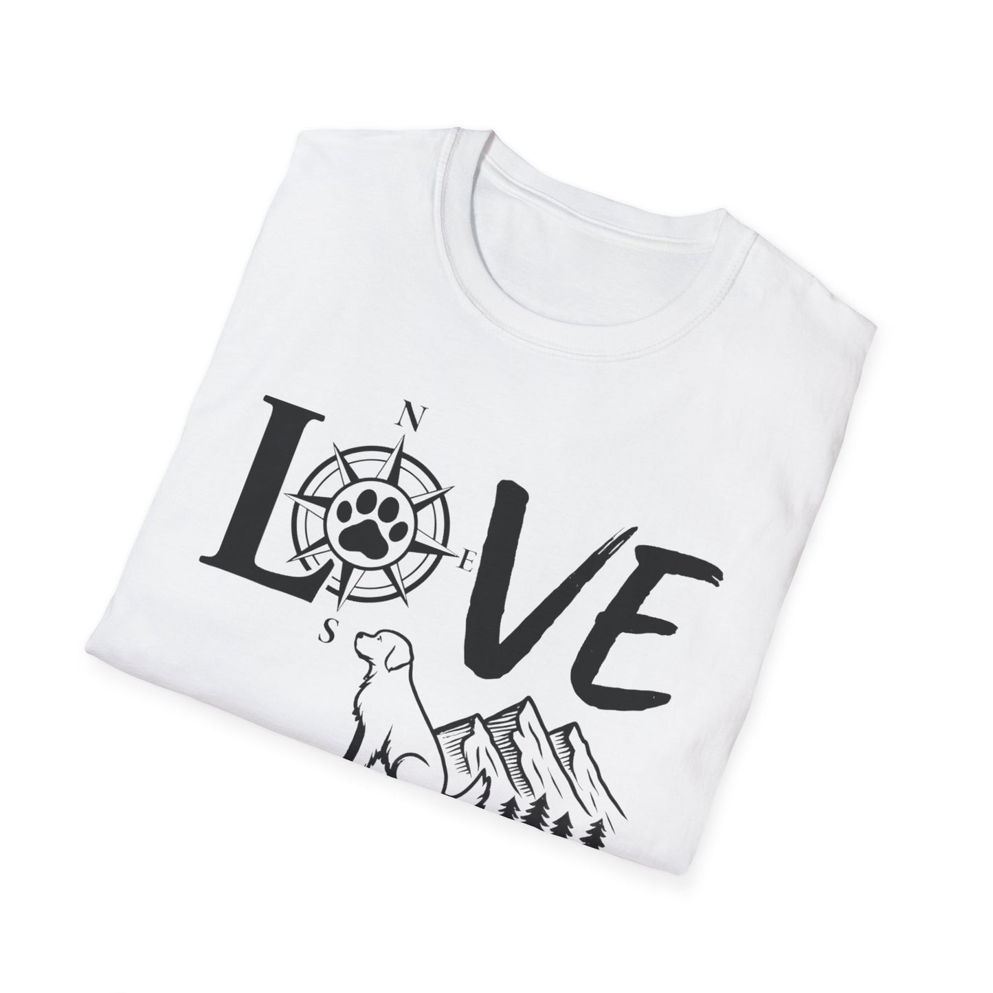 LOVE - Compass Dog T-Shirt
