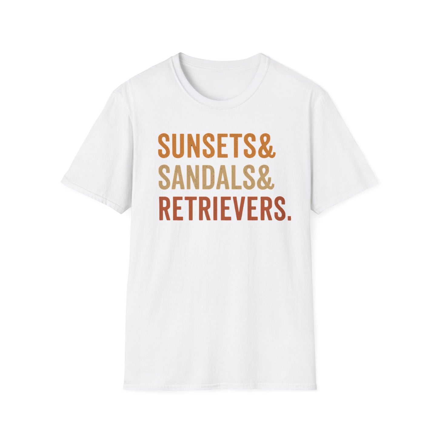 Sunsets & Sandals & Retrievers T-Shirt