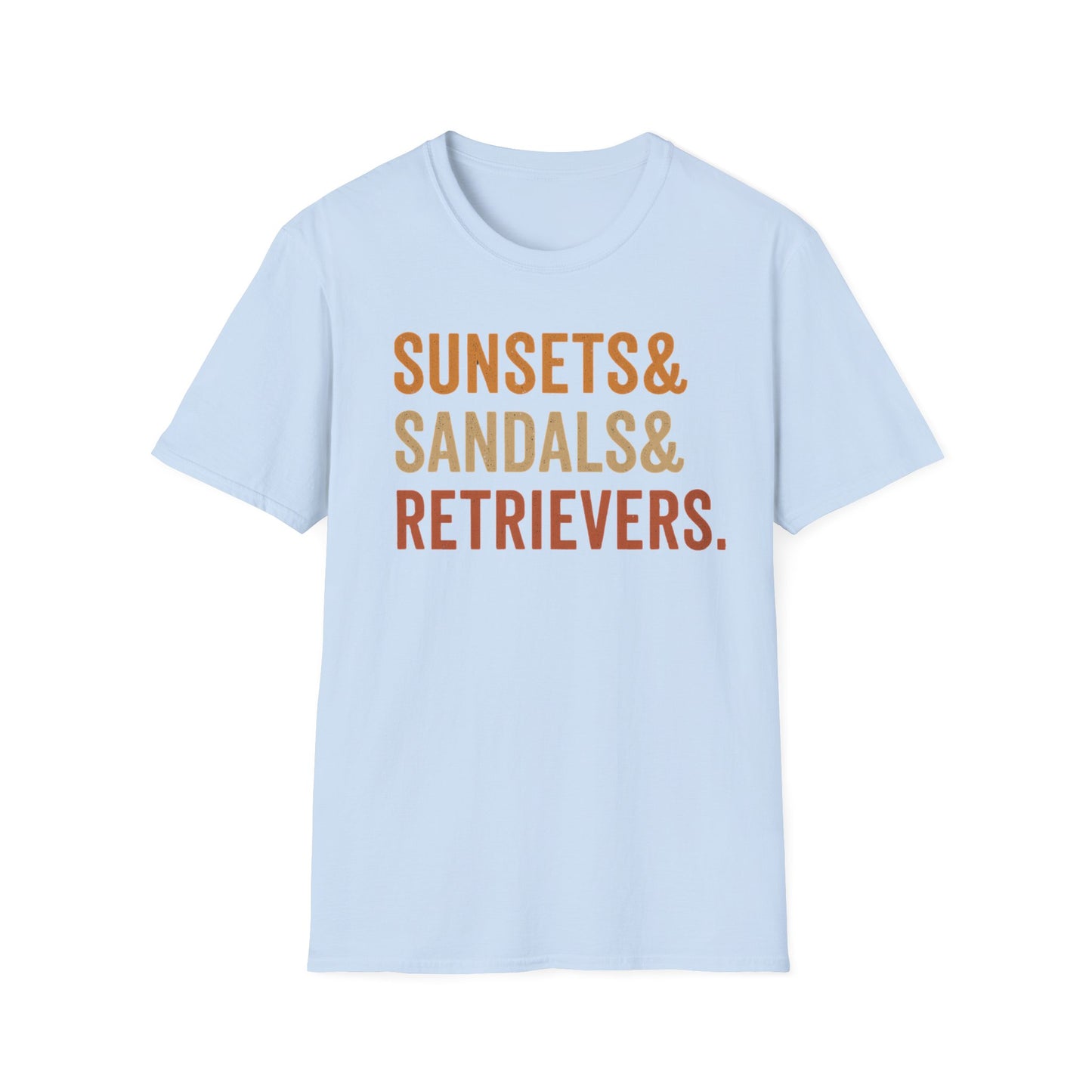 Sunsets & Sandals & Retrievers T-Shirt
