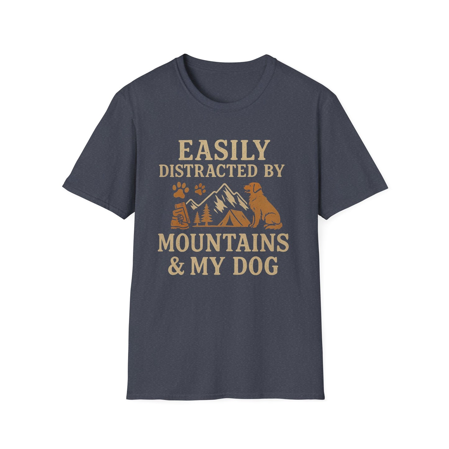 Easily Distracted By Mountains And My Dog T-Shirt