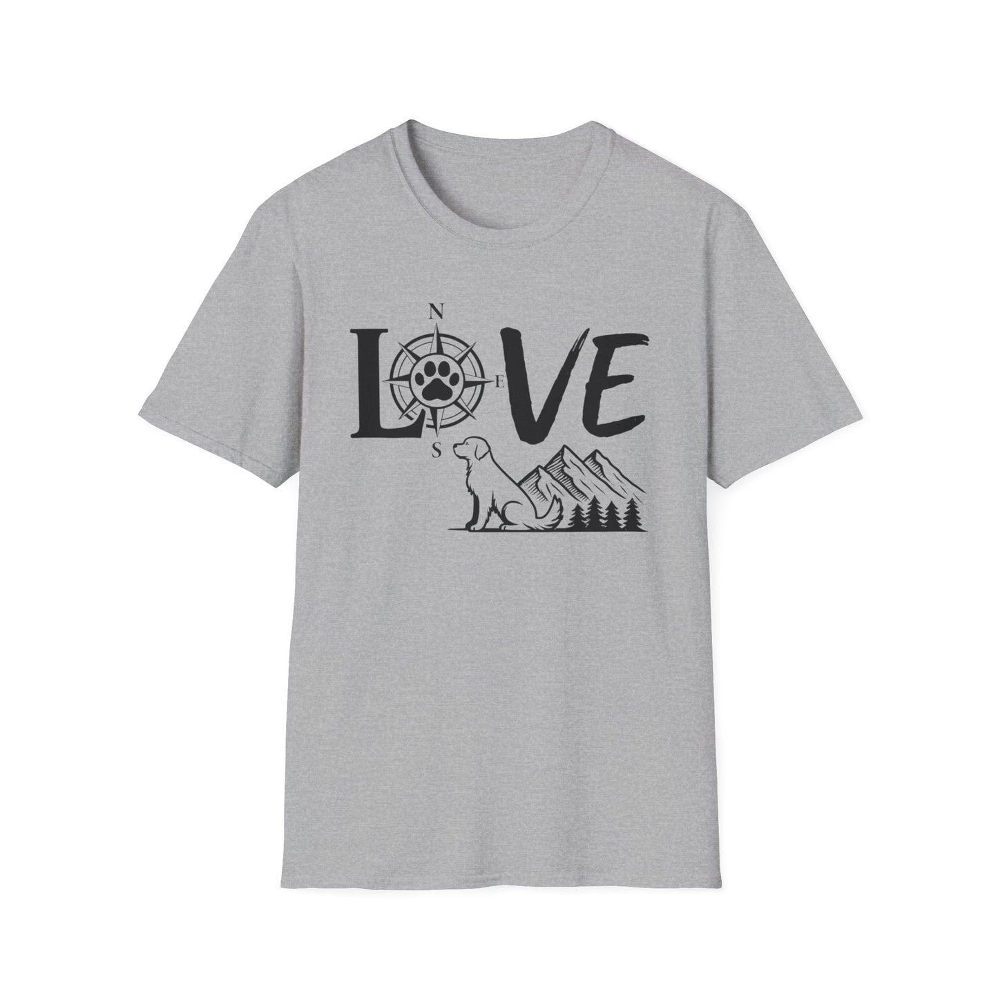 LOVE - Compass Dog T-Shirt