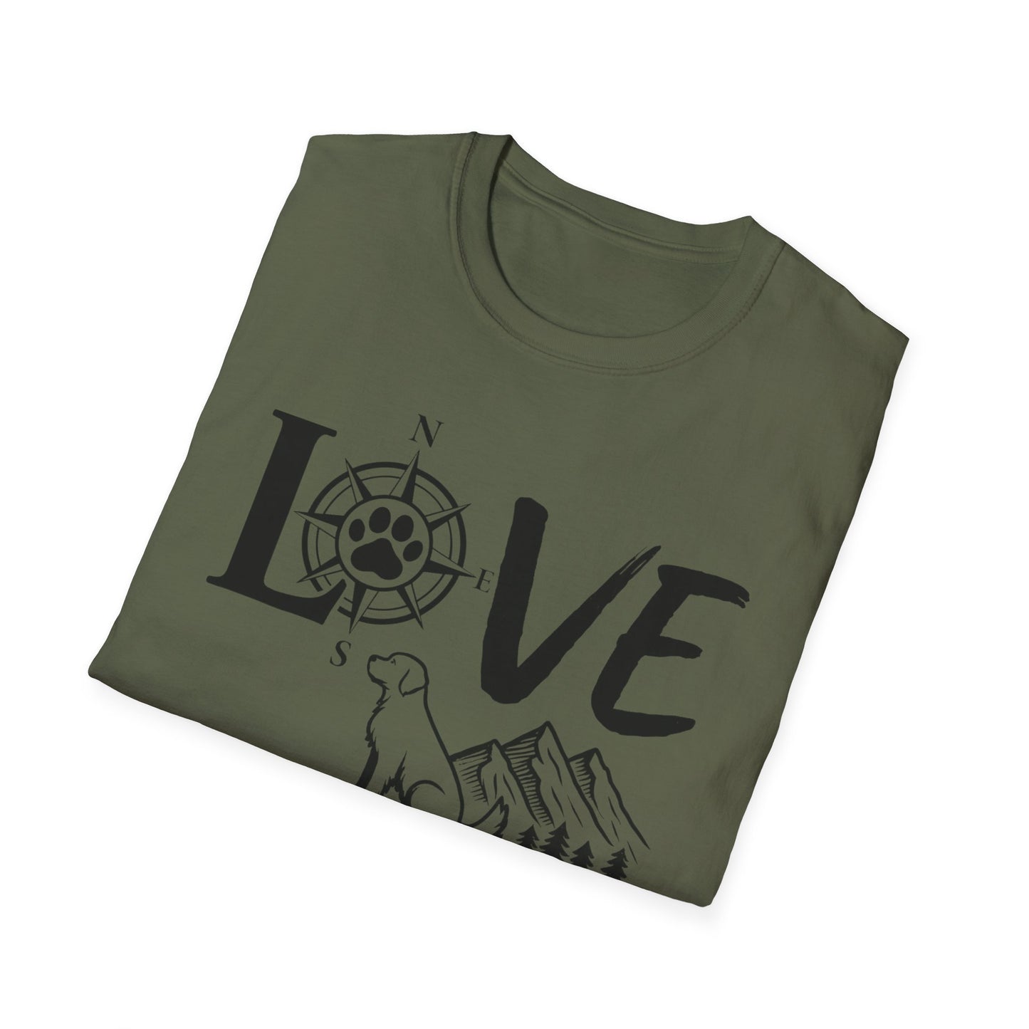 LOVE - Compass Dog T-Shirt