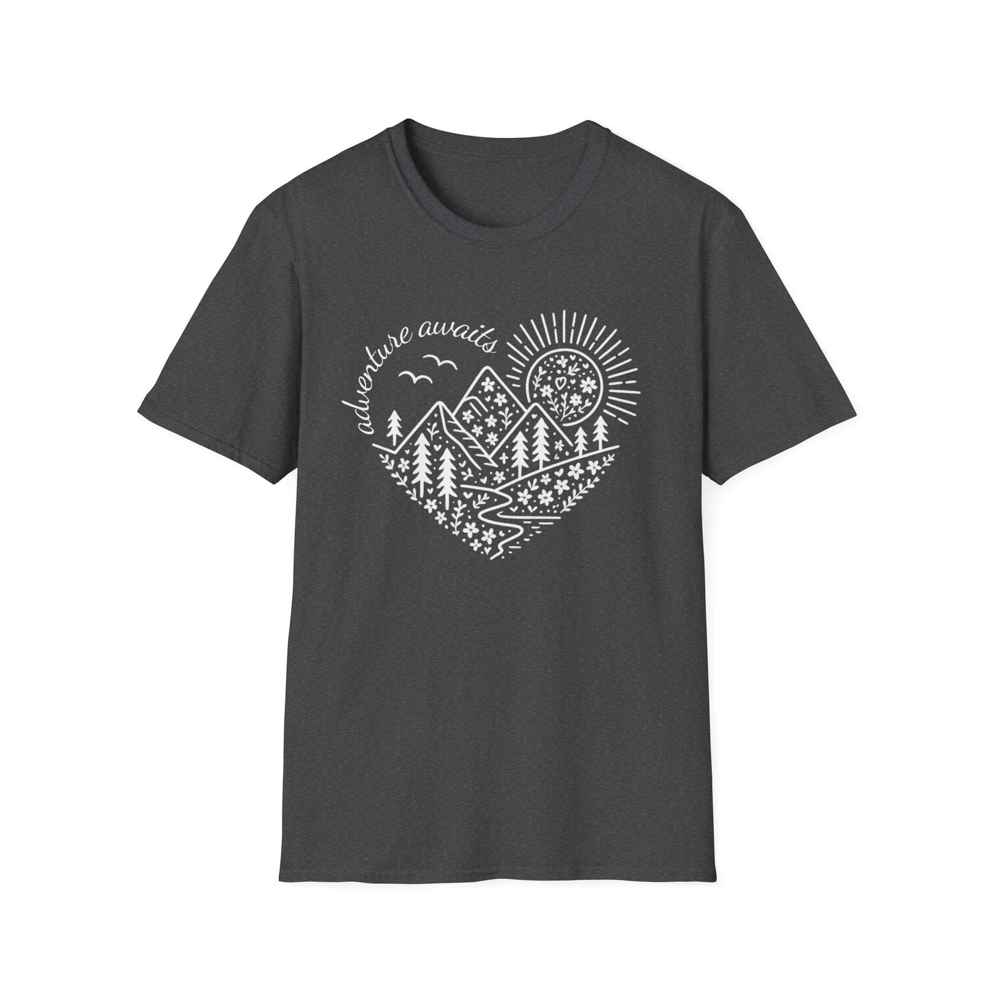 Adventure Awaits Heart T-Shirt