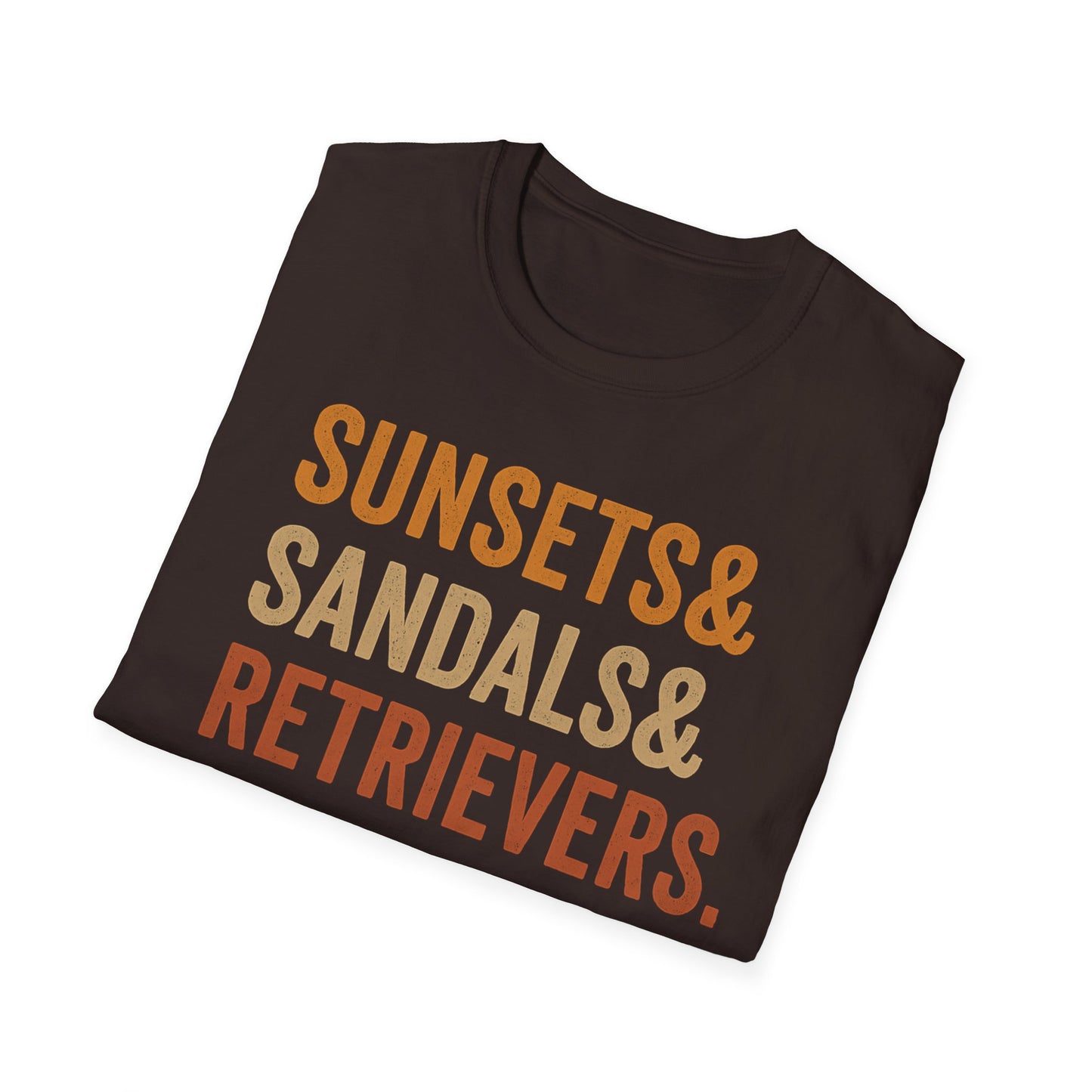 Sunsets & Sandals & Retrievers T-Shirt