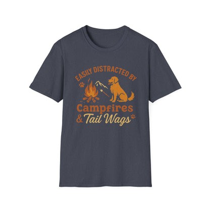 Easily Distracted By Campfires & Tail Wags T-Shirt