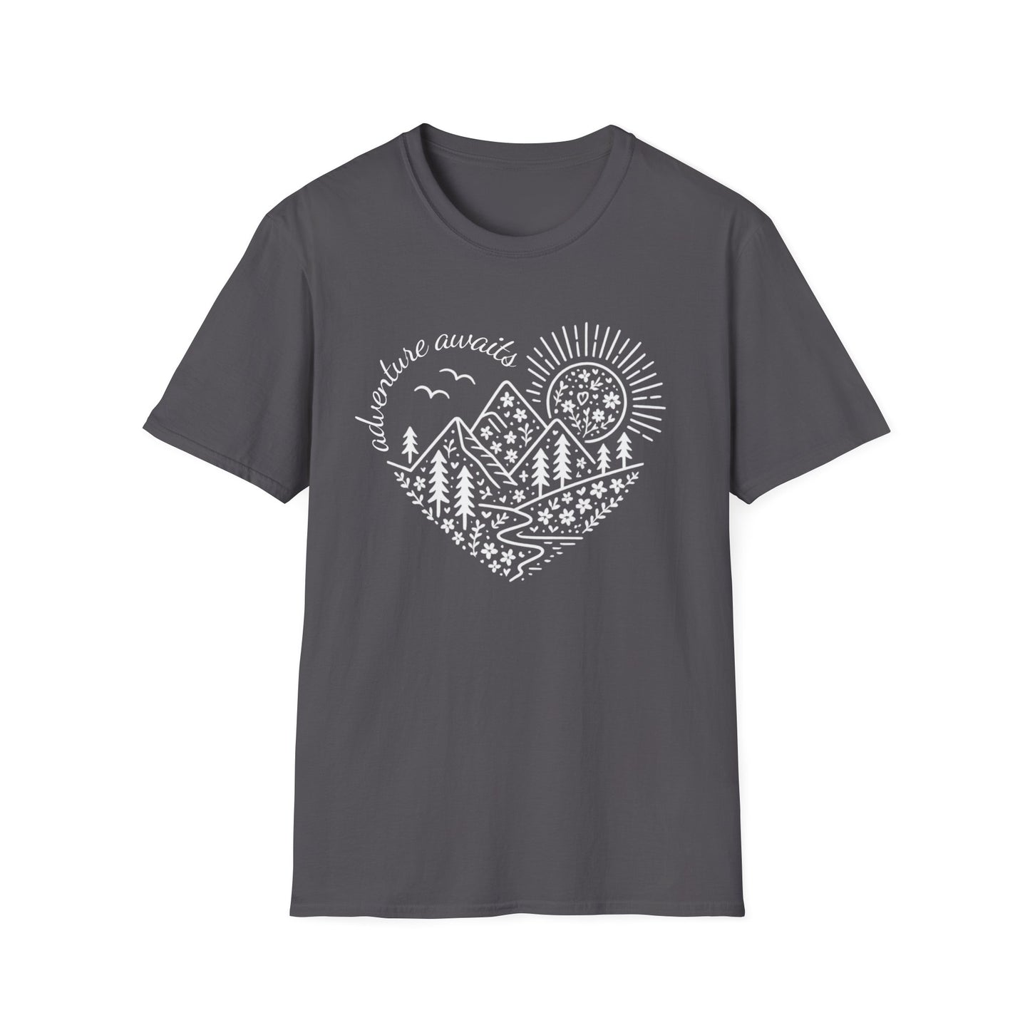 Adventure Awaits Heart T-Shirt