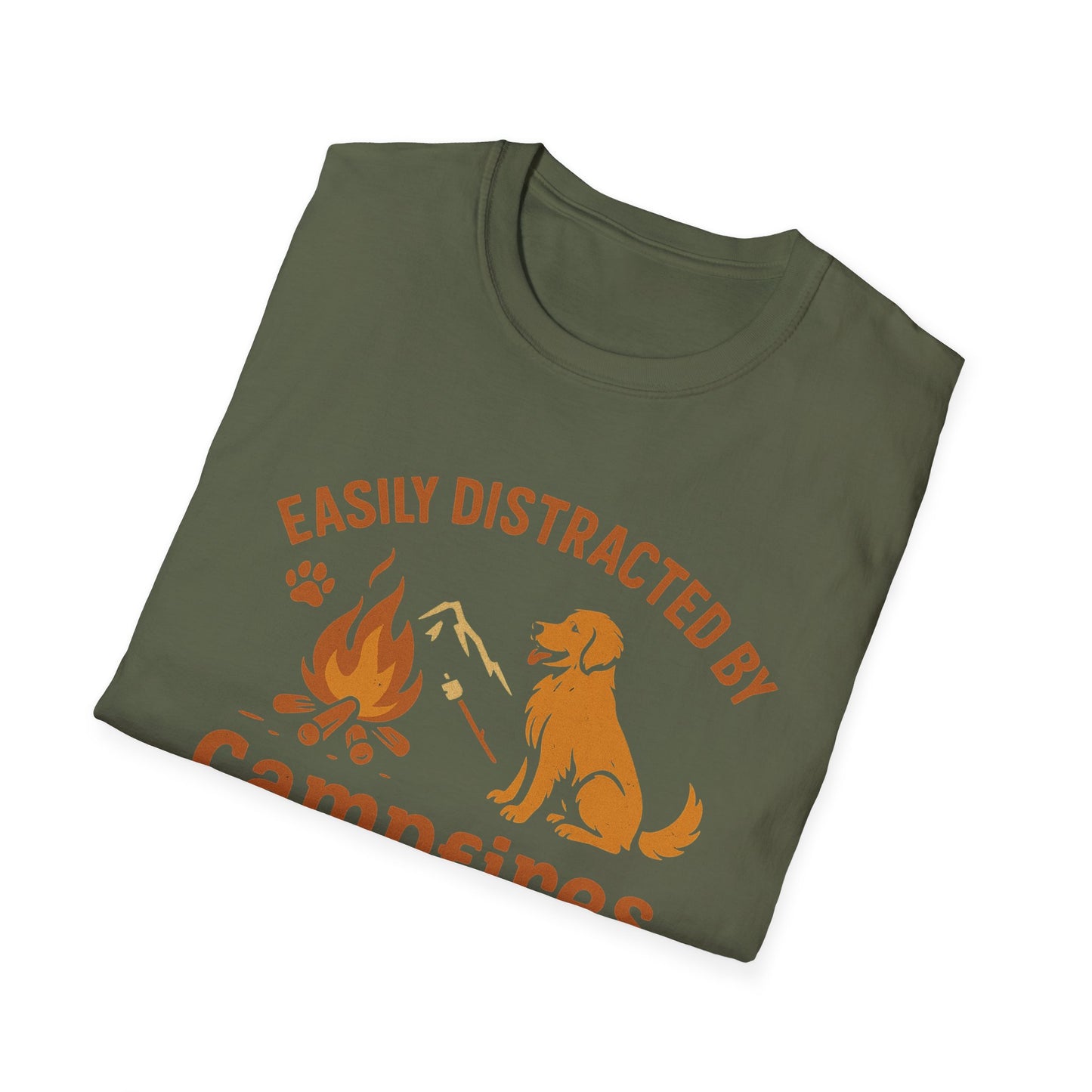Easily Distracted By Campfires & Tail Wags T-Shirt