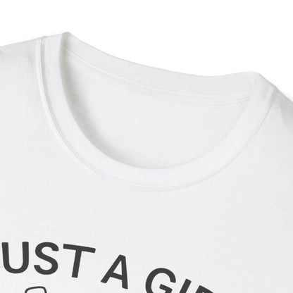 Girl and Dog Chasing Sunsets T-Shirt
