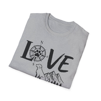 LOVE - Compass Dog T-Shirt