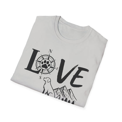 LOVE - Compass Dog T-Shirt