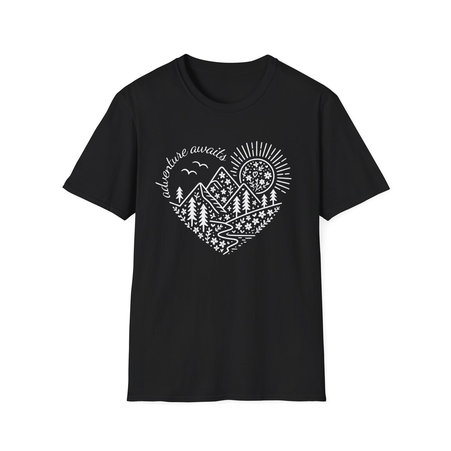 Adventure Awaits Heart T-Shirt