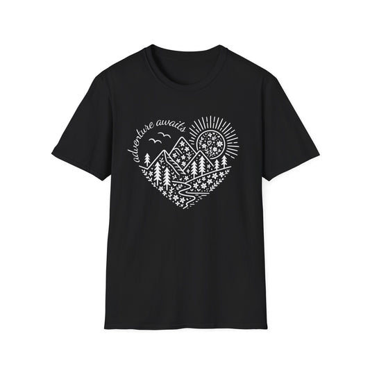 Adventure Awaits Heart T-Shirt