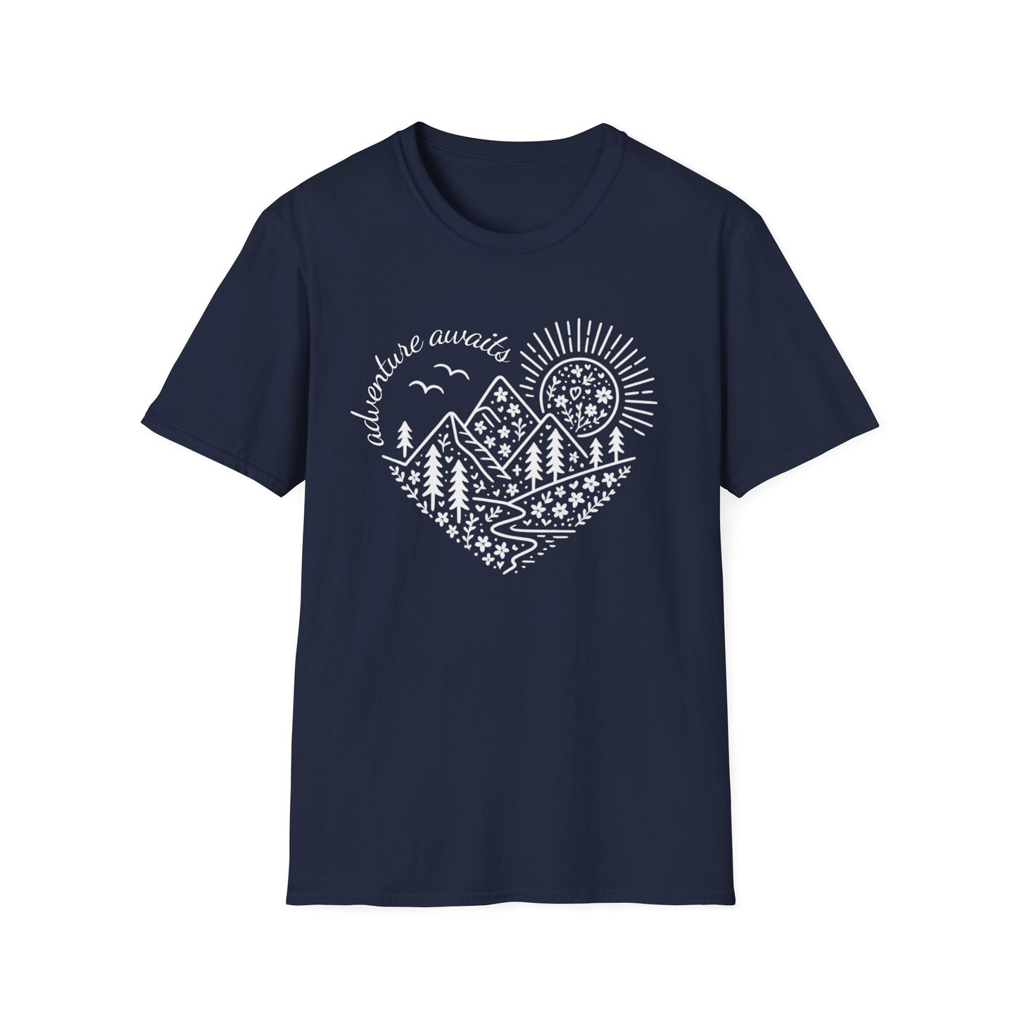 Adventure Awaits Heart T-Shirt